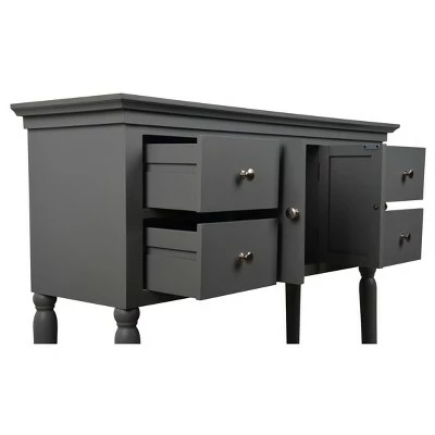 Decor Therapy Taylor Four Drawer Console Table Gray - Décor Therapy 5 Decor Therapy Taylor Four Drawer Console Table Gray - Décor Therapy - Image 3