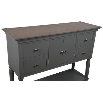 Decor Therapy Taylor Four Drawer Console Table Gray - Décor Therapy 7 Decor Therapy Taylor Four Drawer Console Table Gray - Décor Therapy - Image 5