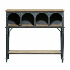 Olivia & May Farmhouse Wood Console Table Black - Olivia & May -Console Tables Sales unnamed file 5118