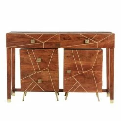 Olivia & May Set of 3 Modern Wood Console Tables Brown - Olivia & May -Console Tables Sales unnamed file 5126
