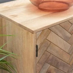 Lachlan 2 Drawer 2 Door Console Natural - Powell Company -Console Tables Sales unnamed file 5140