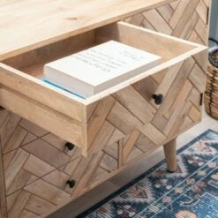 Lachlan 2 Drawer 2 Door Console Natural - Powell Company -Console Tables Sales unnamed file 5141