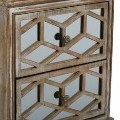 Olivia & May Set of 3 Glam Wood Console Tables Gray - Olivia & May