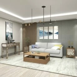 Olivia & May Set of 3 Glam Wood Console Tables Gray - Olivia & May -Console Tables Sales unnamed file 5164