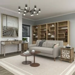 Olivia & May Set of 3 Glam Wood Console Tables Gray - Olivia & May -Console Tables Sales unnamed file 5168