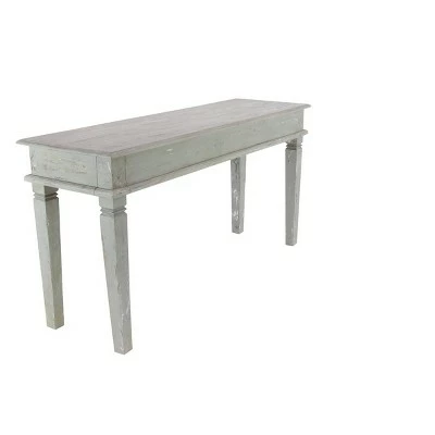 Olivia & May Rustic Mahogany Console Table Gray - Olivia & May 9 Olivia & May Rustic Mahogany Console Table Gray - Olivia & May - Image 7