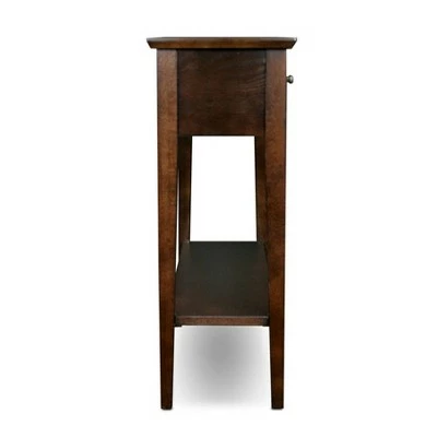 Favorite Finds Hall Console/Sofa Table Chocolate Oak Finish - Leick Home 5 Favorite Finds Hall Console/Sofa Table Chocolate Oak Finish - Leick Home - Image 3