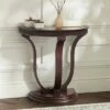 55 Downing Street Vintage Oak Wood Half-Round Console Table 31" x 17 1/4" Dark Brown for Living Room Bedroom Entryway House Office -Console Tables Sales unnamed file 5228