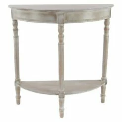 Wood Half Round Console Table Taupe - Olivia & May 10 Wood Half Round Console Table Taupe - Olivia & May -Console Tables Sales unnamed file 5239