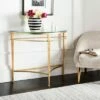 Baur Antique Gold Glass Console Table Gold - Safavieh -Console Tables Sales unnamed file 5270