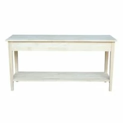 Spencer Console Server Table Unfinished Light Brown - International Concepts -Console Tables Sales unnamed file 528
