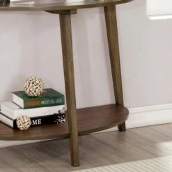 Nicolina Open Shelf Sofa Table Dark Oak - miBasics -Console Tables Sales unnamed file 5323