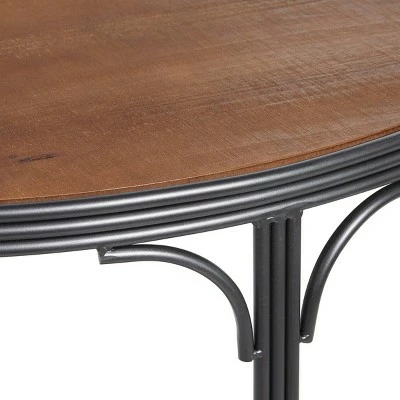 Olivia & May Industrial Metal Console Table Brown - Olivia & May 5 Olivia & May Industrial Metal Console Table Brown - Olivia & May - Image 3