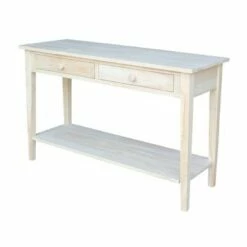 Spencer Console Server Table Unfinished Light Brown - International Concepts -Console Tables Sales unnamed file 533