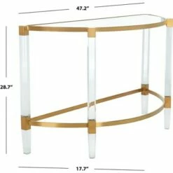 Anabelle Acrylic Console Table - Safavieh -Console Tables Sales unnamed file 5341