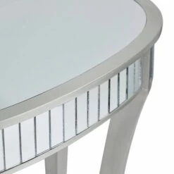 Olivia & May Set of 2 Glam Fir Console Tables with Mirror White - Olivia & May -Console Tables Sales unnamed file 5382