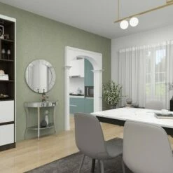 Olivia & May Set of 2 Glam Fir Console Tables with Mirror White - Olivia & May -Console Tables Sales unnamed file 5392