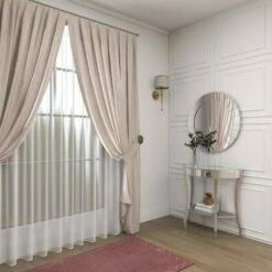 Olivia & May Set of 2 Glam Fir Console Tables with Mirror White - Olivia & May -Console Tables Sales unnamed file 5394