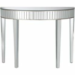 Studio 55D Luxury Mirrored Console Table 39 1/2" x13 3/4" Antique Silver for Living Room Bedroom Bedside Entryway House Bathroom -Console Tables Sales unnamed file 5406