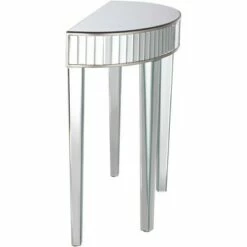 Studio 55D Luxury Mirrored Console Table 39 1/2" x13 3/4" Antique Silver for Living Room Bedroom Bedside Entryway House Bathroom -Console Tables Sales unnamed file 5407