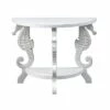 Dauphin Demilune Console Table White - Treasure Trove Accents -Console Tables Sales unnamed file 5461