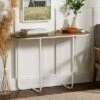 Megan Modern Glam Curved Console Table - Saracina Home Faux White Marble/gold -Console Tables Sales unnamed file 5491