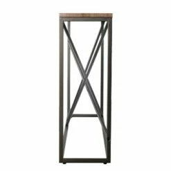 Arendale Faux Marble Skinny Console Table - Aiden Lane Tan/gray