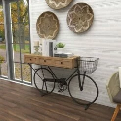 Olivia & May Farmhouse Metal Console Table Red - Olivia & May -Console Tables Sales unnamed file 5518