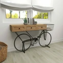 Olivia & May Farmhouse Metal Console Table Red - Olivia & May -Console Tables Sales unnamed file 5521