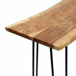 Plumb Handcrafted Modern Industrial Acacia Wood Console Table with Hairpin Legs Natural/Black - Christopher Knight Home -Console Tables Sales unnamed file 5537