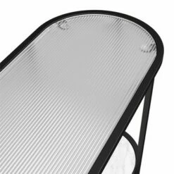 Moon Phases Console Table White Marble/Glass - Mr. Kate -Console Tables Sales unnamed file 5543