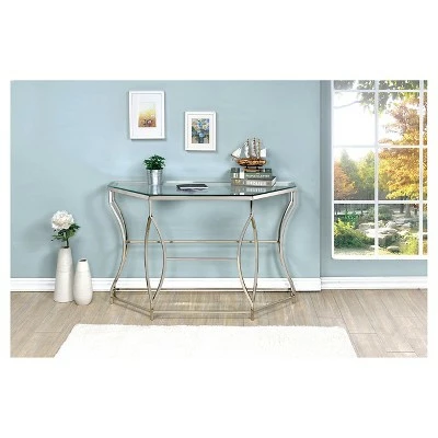 Elise Console Table Chrome - HOMES: Inside + Out 3 Elise Console Table Chrome - HOMES: Inside + Out