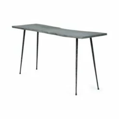 Chesley Handcrafted Modern Industrial Acacia Wood Console Table Sandblasted Gray/Black - Christopher Knight Home -Console Tables Sales unnamed file 5559