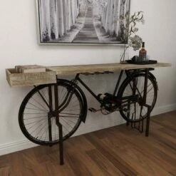 Olivia & May Rustic Metal Console Table Black - Olivia & May -Console Tables Sales unnamed file 5571