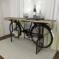 Olivia & May Rustic Metal Console Table Black - Olivia & May -Console Tables Sales unnamed file 5572