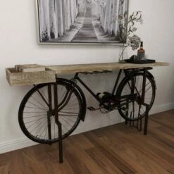 Olivia & May Rustic Metal Console Table Black - Olivia & May -Console Tables Sales unnamed file 5578