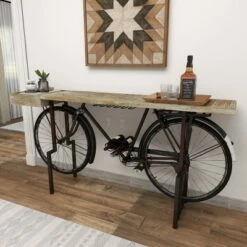 Olivia & May Rustic Metal Console Table Black - Olivia & May -Console Tables Sales unnamed file 5582