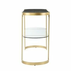 Lyflon Console Table Black/Gold - Aiden Lane -Console Tables Sales unnamed file 5620
