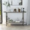 Millerton Lower Shelf Sofa Table Light Gray/Brushed Metal - miBasics 2 Millerton Lower Shelf Sofa Table Light Gray/Brushed Metal - miBasics -Console Tables Sales unnamed file 5626