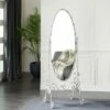 Olivia & May Vintage Metal Console Mirror White - Olivia & May