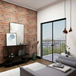 Olivia & May Contemporary Metal Console Table Black - Olivia & May -Console Tables Sales unnamed file 5659