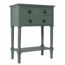 3 Drawer Westerman Console Antique Iced Blue - Decor Therapy