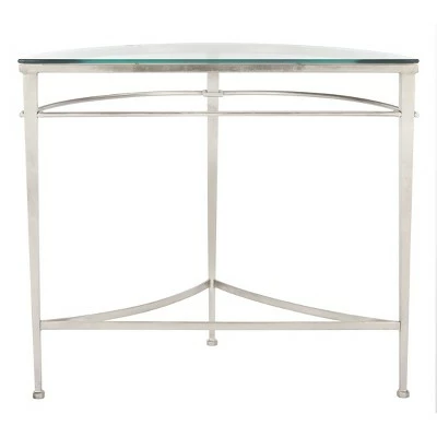 Baur Antique Silver Glass Console Table Antique Silver - Safavieh 6 Baur Antique Silver Glass Console Table Antique Silver - Safavieh - Image 4