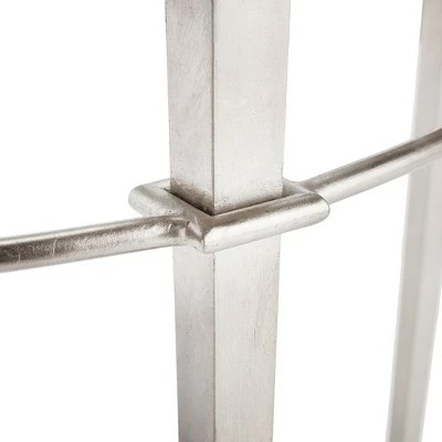 Baur Antique Silver Glass Console Table Antique Silver - Safavieh 8 Baur Antique Silver Glass Console Table Antique Silver - Safavieh - Image 6