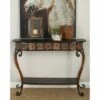Olivia & May Traditional Metal Console Table - Dark Brown - Olivia & May -Console Tables Sales unnamed file 5720