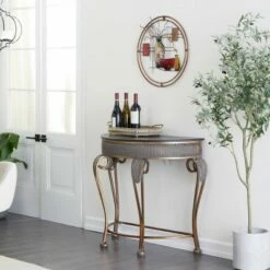 Olivia & May Traditional Metal Console Table Gold - Olivia & May