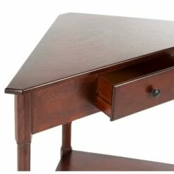 Gomez Triangular Console Table - Brown - Safavieh -Console Tables Sales unnamed file 5739