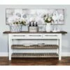 Olivia & May Farmhouse Wood Rectangle Console Table White - Olivia & May -Console Tables Sales unnamed file 585