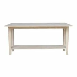 Prevail Flip Open Console/Sofa Table - International Concepts Natural