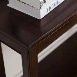 Laurent Hall Stand Chocolate Cherry Finish - Leick Home -Console Tables Sales unnamed file 631